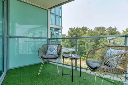 Outdoor Deck Photo of 1001 2733 Chandlery Place, Vancouver, BC