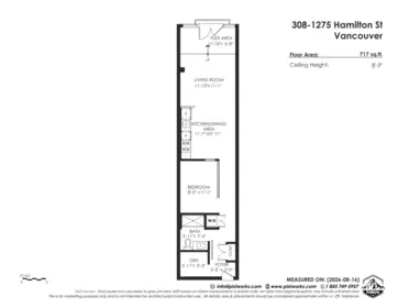 Hallway Photo of 308 1275 Hamilton Street, Vancouver, BC