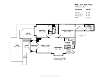 Hallway Photo of 101 2829 Ash Street, Vancouver, BC