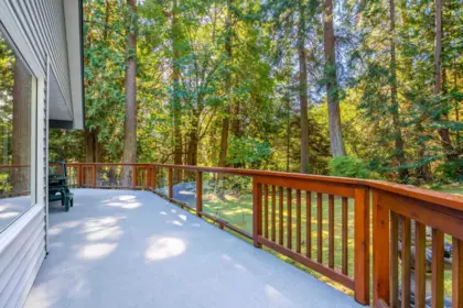 Aerial View of 75 Larson Road, Gibsons, BC